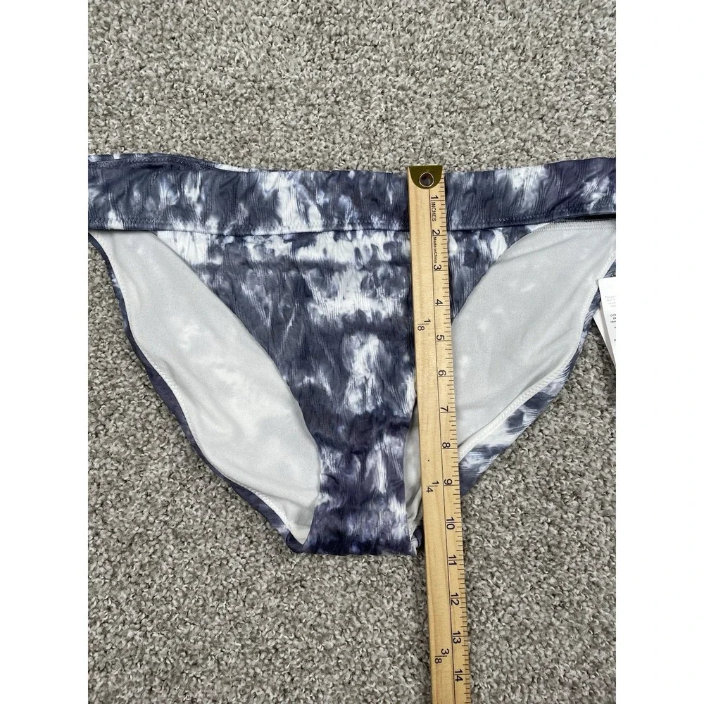 Athleta Tulum Tie Dye Blue Bikini Bottom Size XL NWT